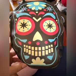 Sugar Skull crossbody bag- Black, Red, Yellow, Blue